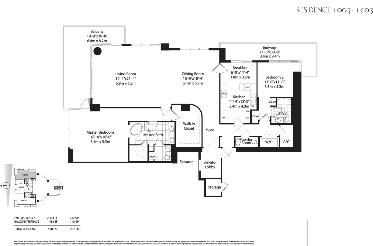 Asia Brickell Key Floor Plans