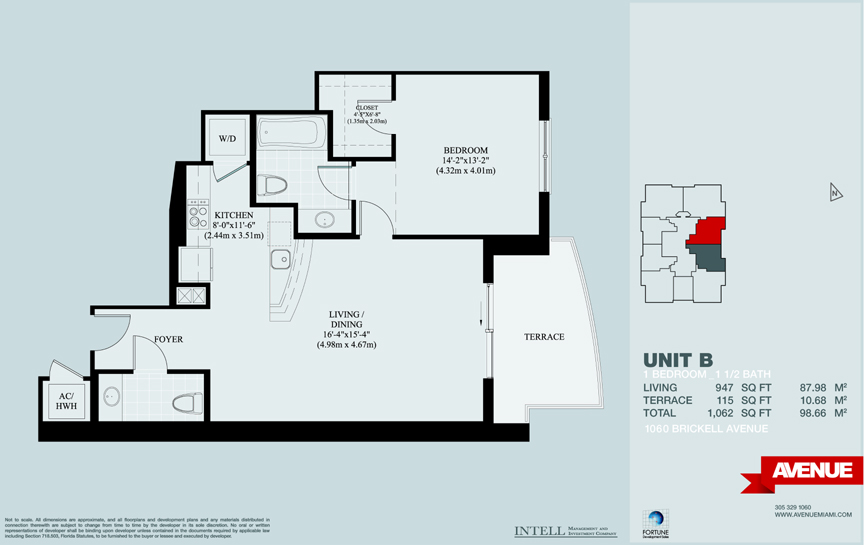 1060 Brickell Condo Floor Plans