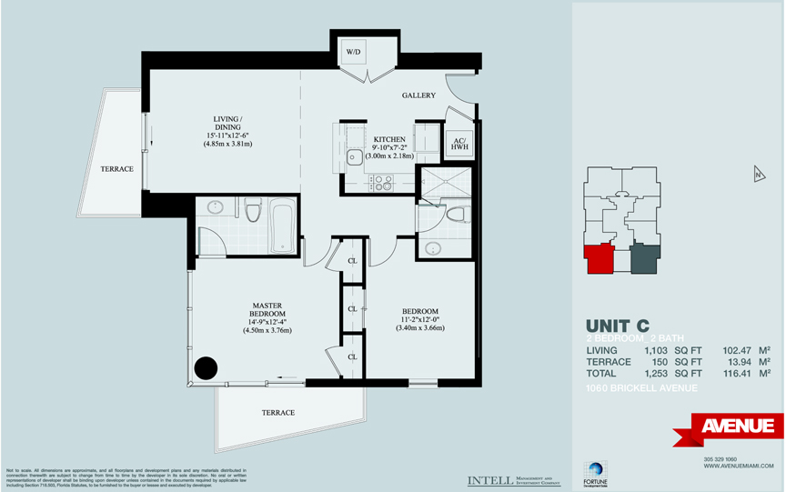 1060 Brickell Condo Floor Plans