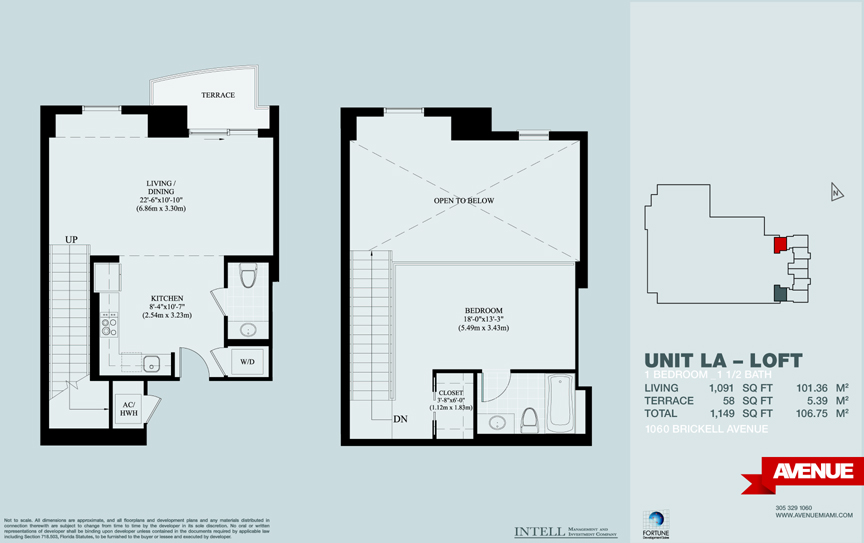 1060 Brickell Condo Floor Plans