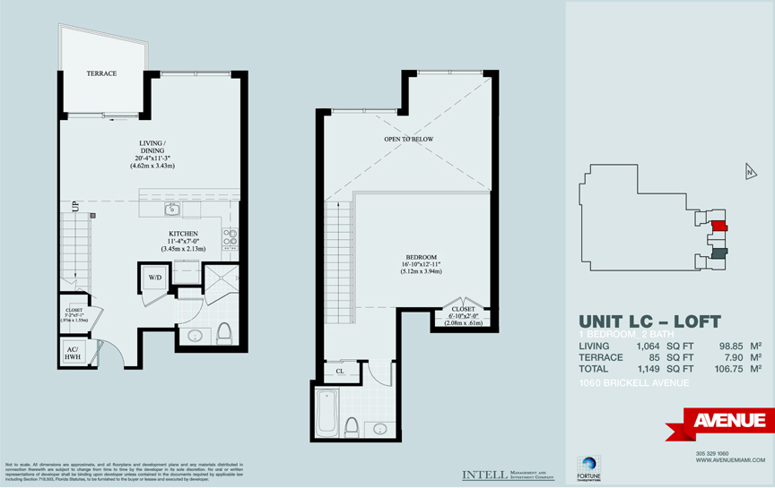 1060 Brickell Condo Floor Plans