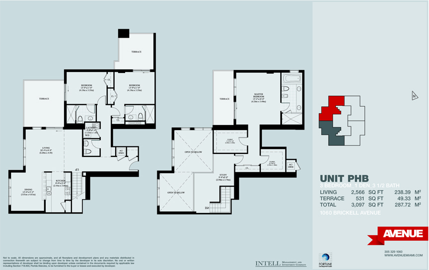 1060 Brickell Condo Floor Plans