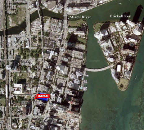 Location of Avenue at Brickell