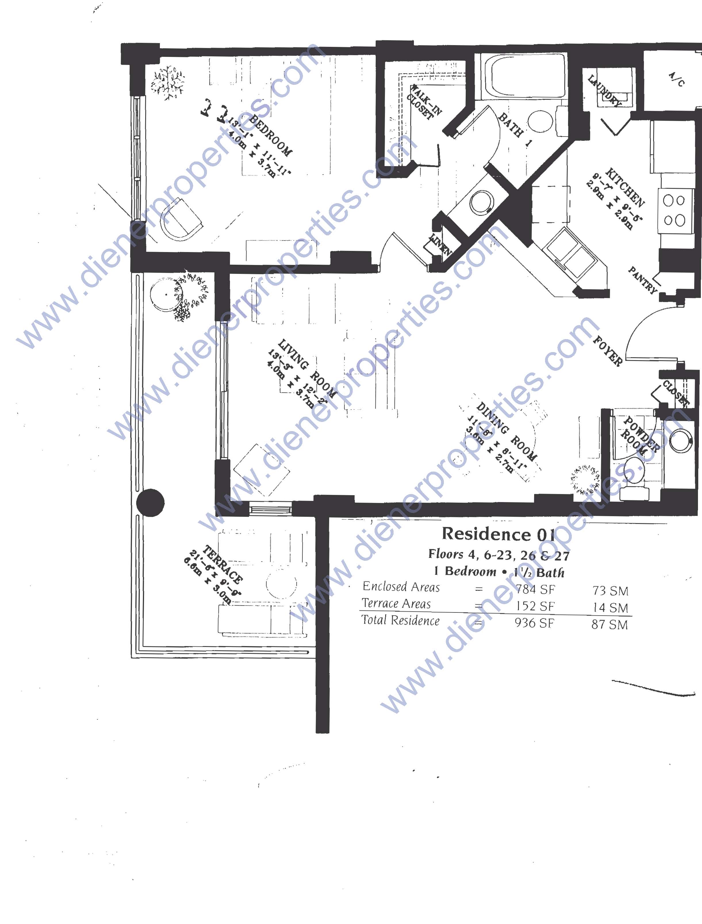 One Tequesta Point Condo Floor Plans