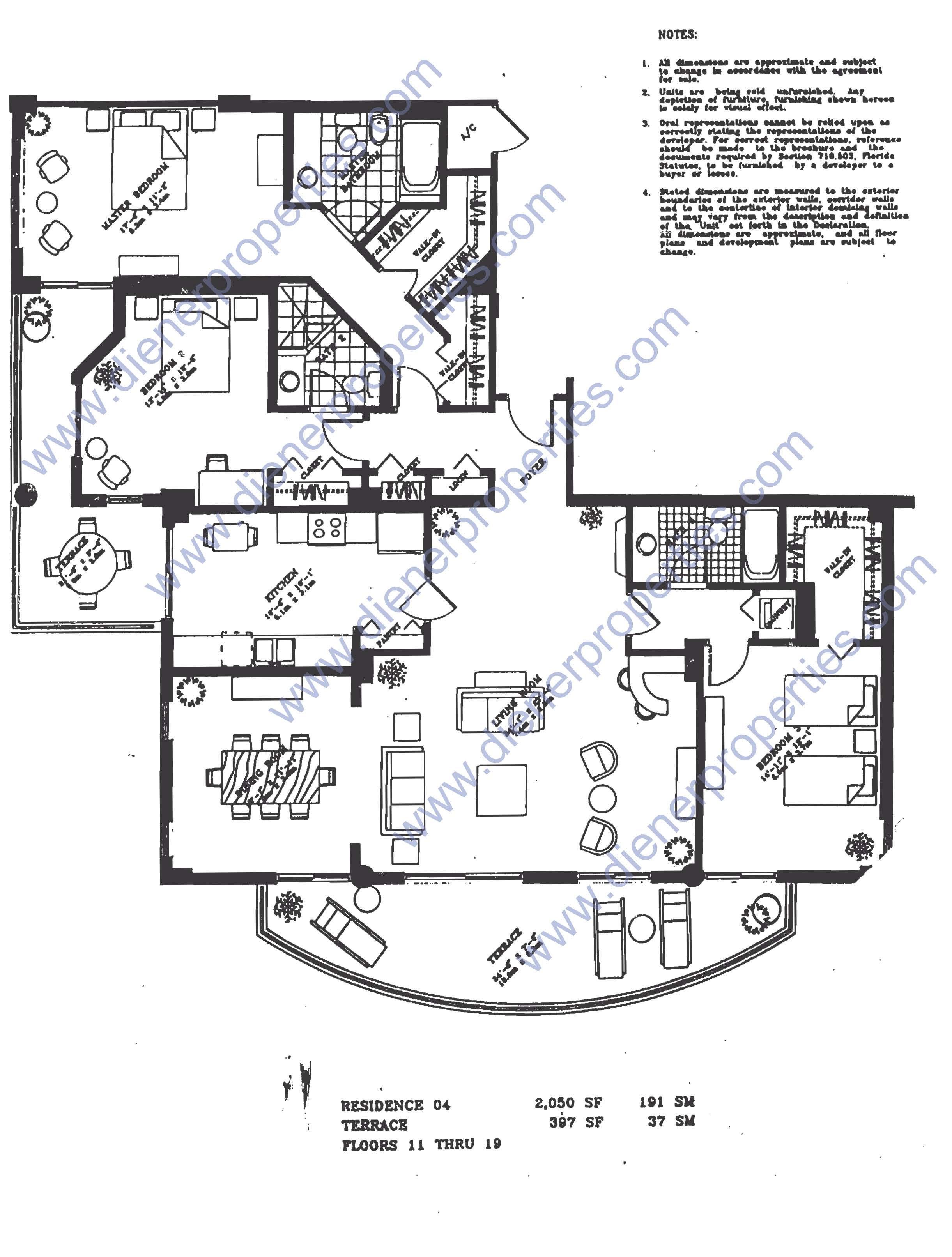 One Tequesta Point Condo Floor Plans