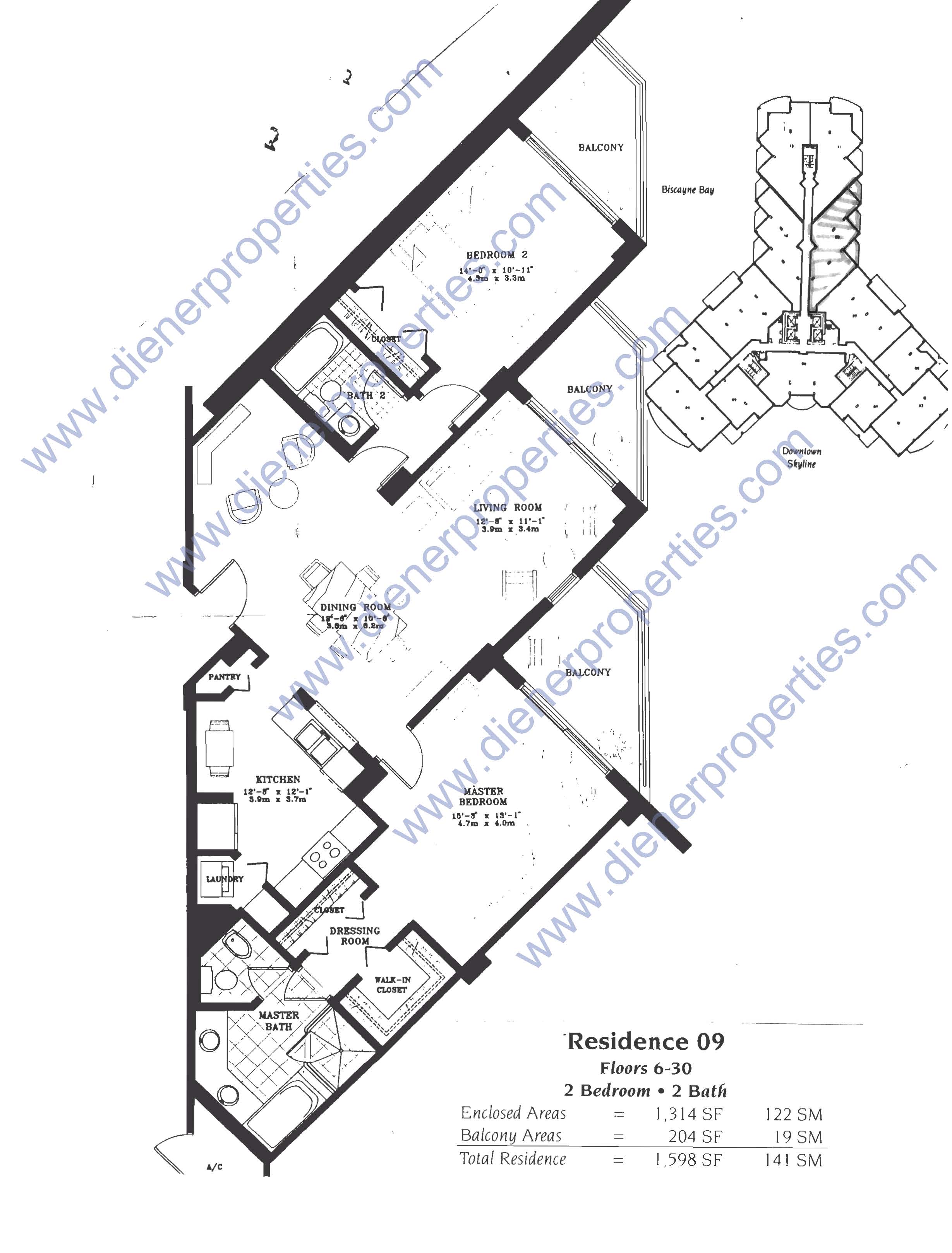 One Tequesta Point Condo Floor Plans