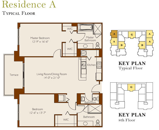 100 Andalusia Coral Gables Condo Floor Plans