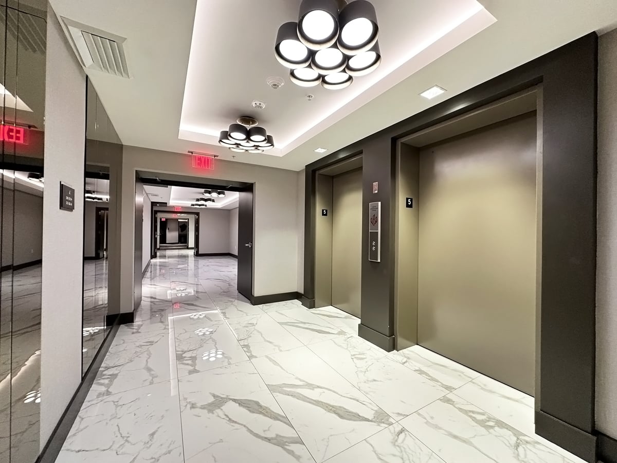 Merrick Manor Coral Gables Sample Elevator Lobby