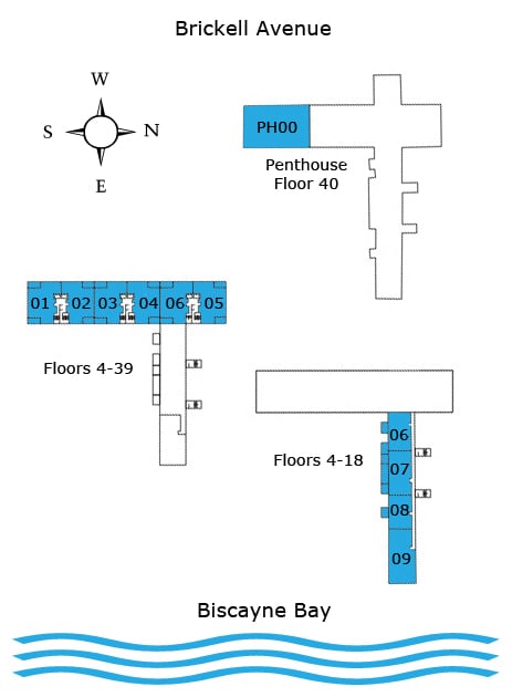 The Palace on Brickell - Site Plan