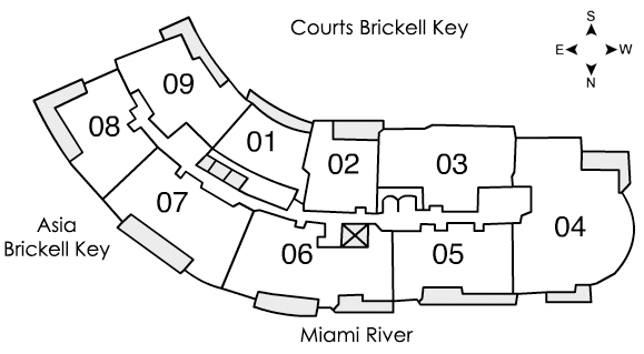 Carbonell Brickell Key Floor Plans