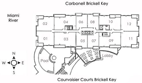 Courts Condo Brickell Key Floor Plans