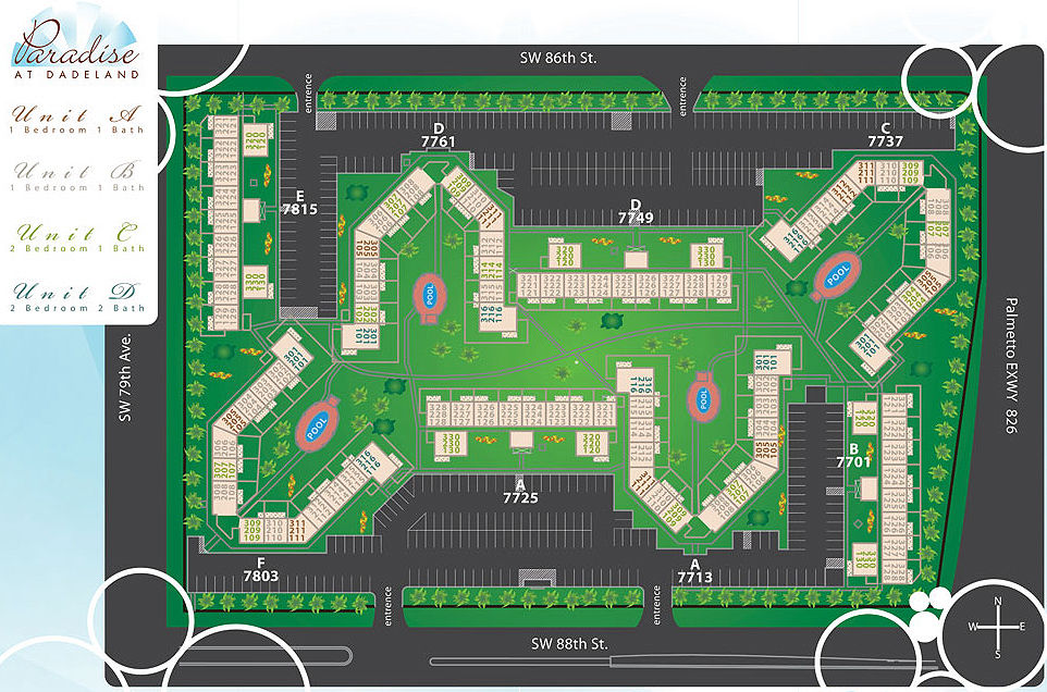 Paradise at Dadeland Site Plan