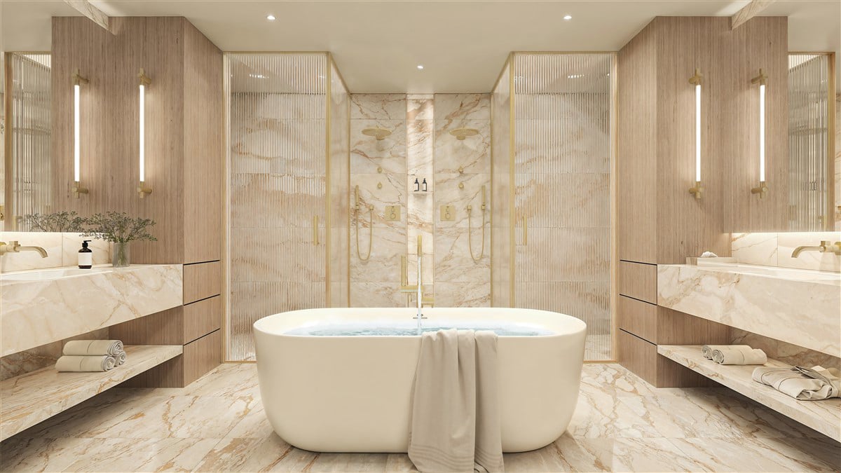 Tula Residences Miami - PH Primary Bath
