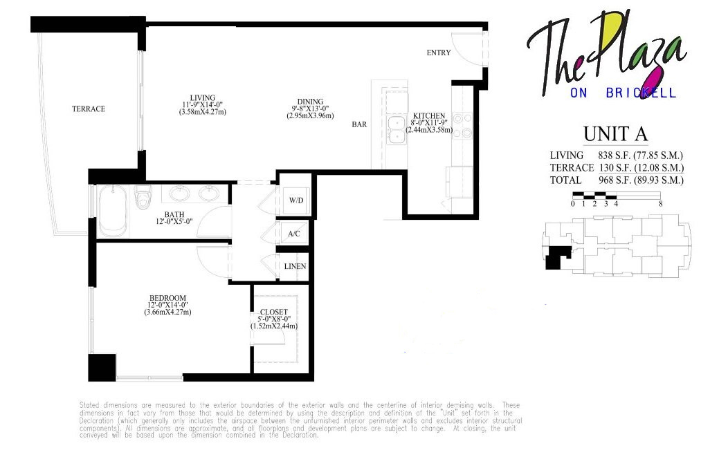 Plaza on Brickell Condo Floor Plans