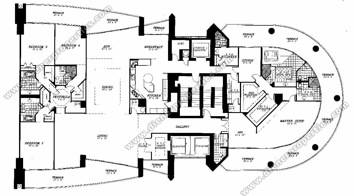 Brickell Avenue Santa Maria Floor Plans