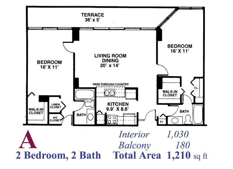 Grandview Palace North Bay Village Condo Floor Plans