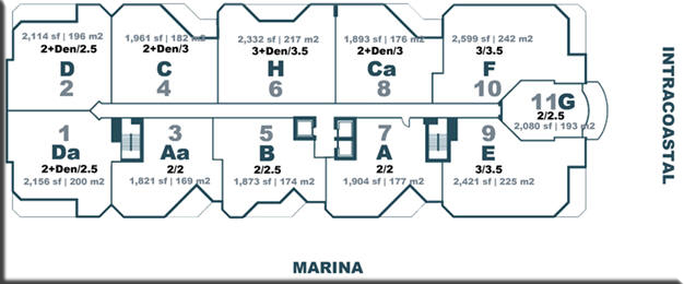 Marina Palms Yacht Club Site Plan
