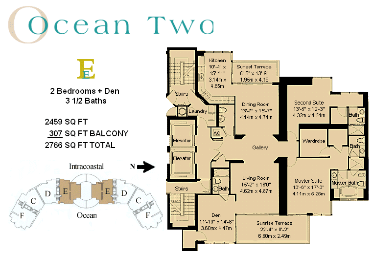 Ocean Two Sunny Isles Condos Sale Rent Floor Plans