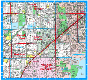 South Miami Map