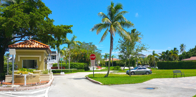 Homes in Sunrise Harbour Coral Gables Subdivision